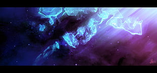 space, nebula, stars, space art