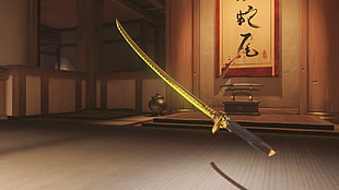 gold katana, Overwatch, Hanamura (Overwatch)