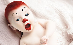 clown face baby