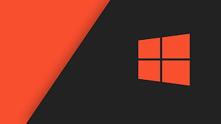 red Windows 10 logo HD wallpaper