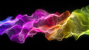 multicolored light effects HD wallpaper