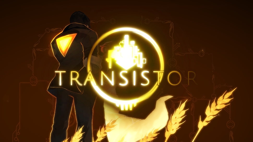 black and yellow Batman logo, Transistor, PC gaming HD wallpaper