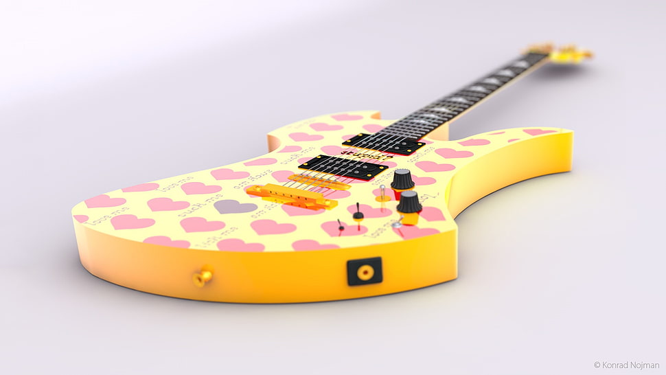 Yellow And Black Electric Guitar Hide Musician Guitar B C Rich Mocking Bird Hd Wallpaper Wallpaper Flare