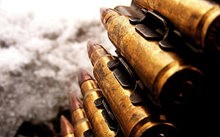 bullet cartridges, .308, ammunition, ammobelt, war HD wallpaper