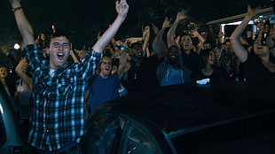 black and teal plaid button-up shirt, movies, Project X HD wallpaper