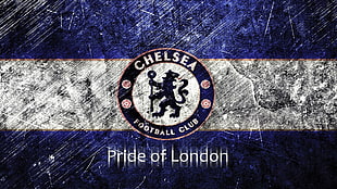 Chelsea Pride of London logo, Chelsea FC, Premier League, soccer HD wallpaper