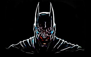 Batman illustration, Fractalius, Batman