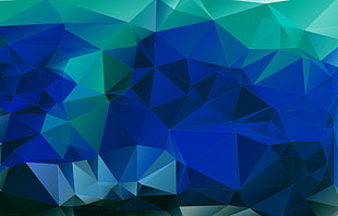 close up photo of blue and green abstract print
