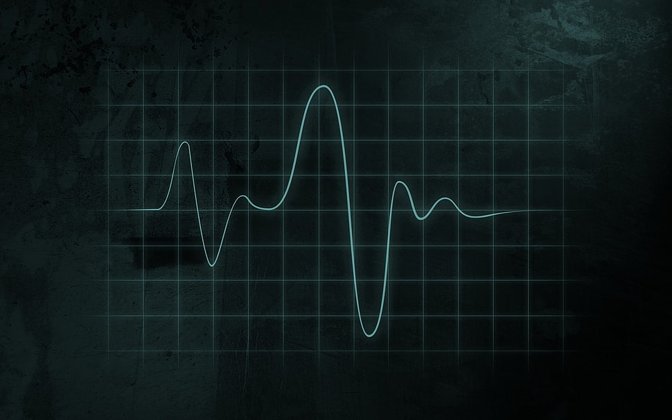 illustration of heart rate HD wallpaper