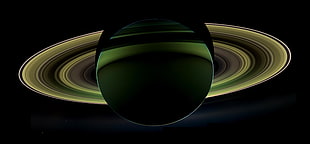 Jupiter planet, Saturn, Rings of Saturn, Dark HD wallpaper
