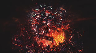 demon wallpaper, video games, Smite, Hades, Devil HD wallpaper