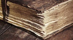 brown book, books, macro, closeup HD wallpaper