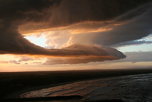 white clouds, clouds, sky, landscape