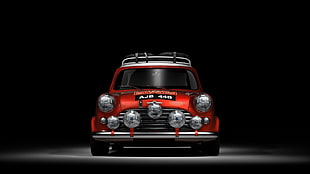 red vehicle, car, red cars, Mini Cooper, sports car