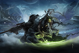 game character animated wallpaper, artwork, warrior, fantasy art, zeratul