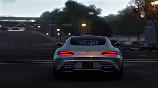 silver Mercedes-Benz car, Mercedes-AMG, Mercedes-Benz, car,  grey