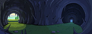cave illustration, Adventure Time, cartoon