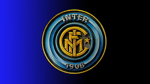 Inter 1908 logo, Inter, soccer clubs, Italy, soccer