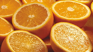 sliced orange fruit lot