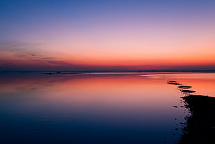 scenery view of beach during sunset