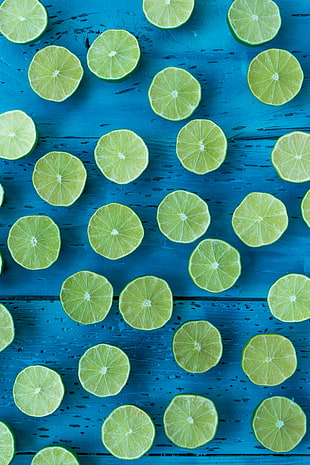 slices of lemons, Lime, Citrus, Cut