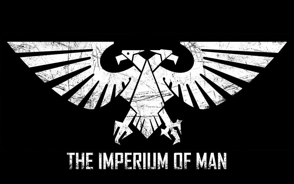 The Imperium of Man logo, Warhammer 40,000, Imperium of Man, Imperial Aquila HD wallpaper