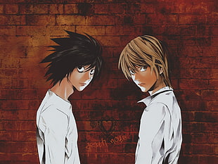 Death Note Light Yagami and L HD wallpaper