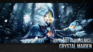 Crystal Maiden from DOTA 2, Dota 2, Rylai, video games, Crystal Maiden (DOTA2) HD wallpaper