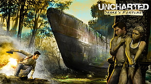 Uncharted Drake's Fortune poster HD wallpaper