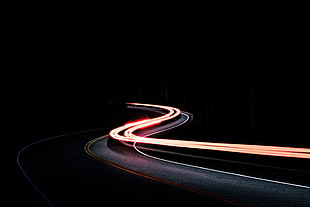 Turn,  Road,  Night,  Light HD wallpaper