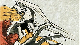 monster illustration, Bleach, anime, Kurosaki Ichigo HD wallpaper