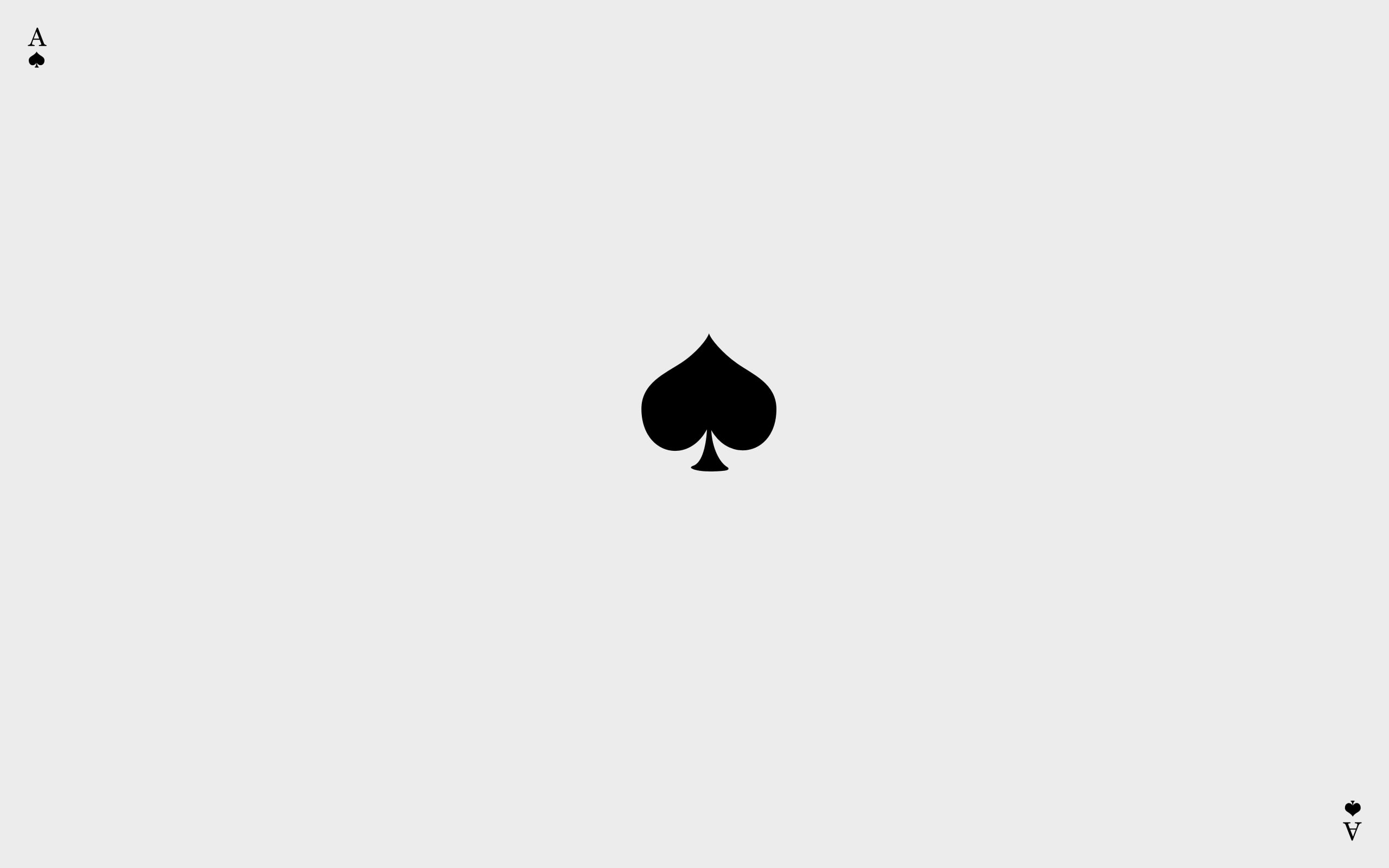 Ace of spades wallpaper, minimalism, Ace of Spades HD wallpaper ...