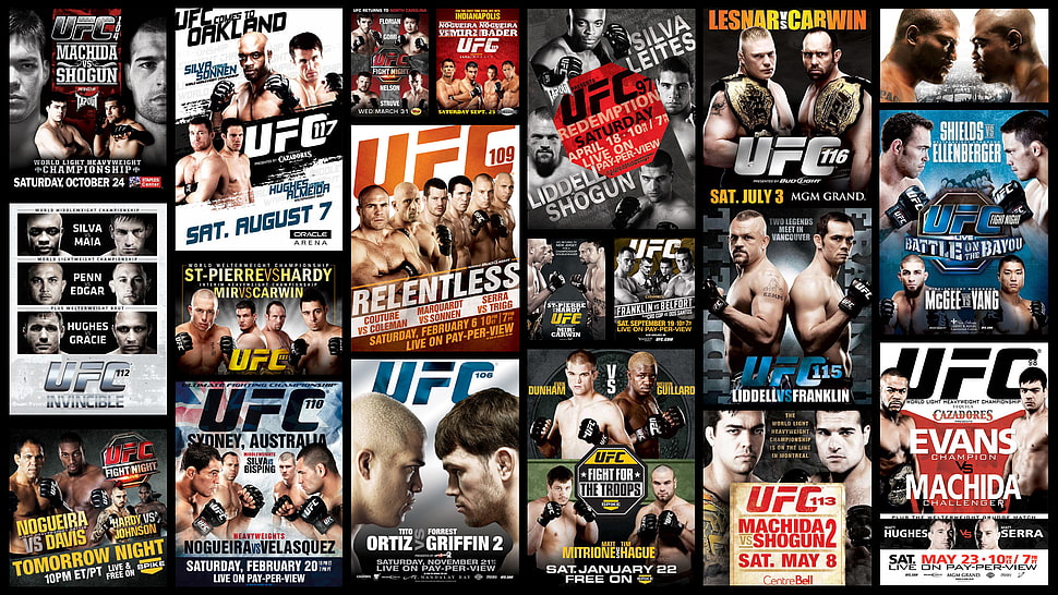 UFC game collage movie poster HD wallpaper Wallpaper Flare