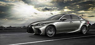 silver Lexus sedan digital wallpaper HD wallpaper