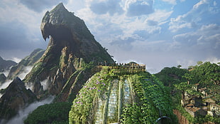 green and brown mountain, Uncharted 4: A Thief's End, uncharted , PlayStation 4 HD wallpaper