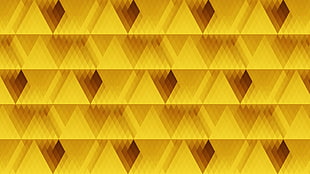 yellow and brown abstract illustration HD wallpaper