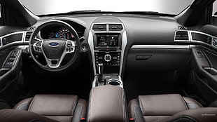 black and gray car interior, Ford Explorer HD wallpaper
