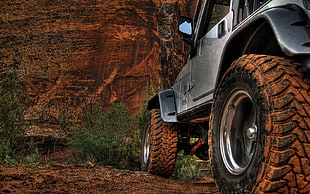 black vehicle, Jeep Wrangler, Jeep, dirt, outdoors