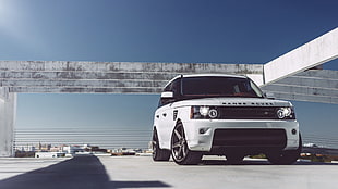 white Range Rover SUV, Range Rover, white cars HD wallpaper