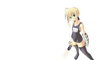 blonde haired anime character HD wallpaper