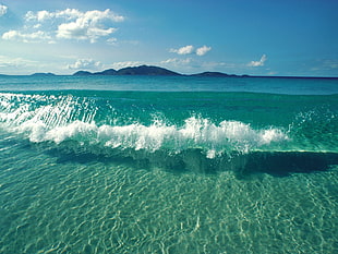 body of water, waves, water