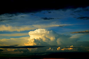 photography of blue cloudy sky