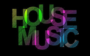 House Music text HD wallpaper