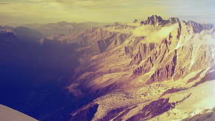 mountain photo, mountains, nature, clouds, landscape HD wallpaper
