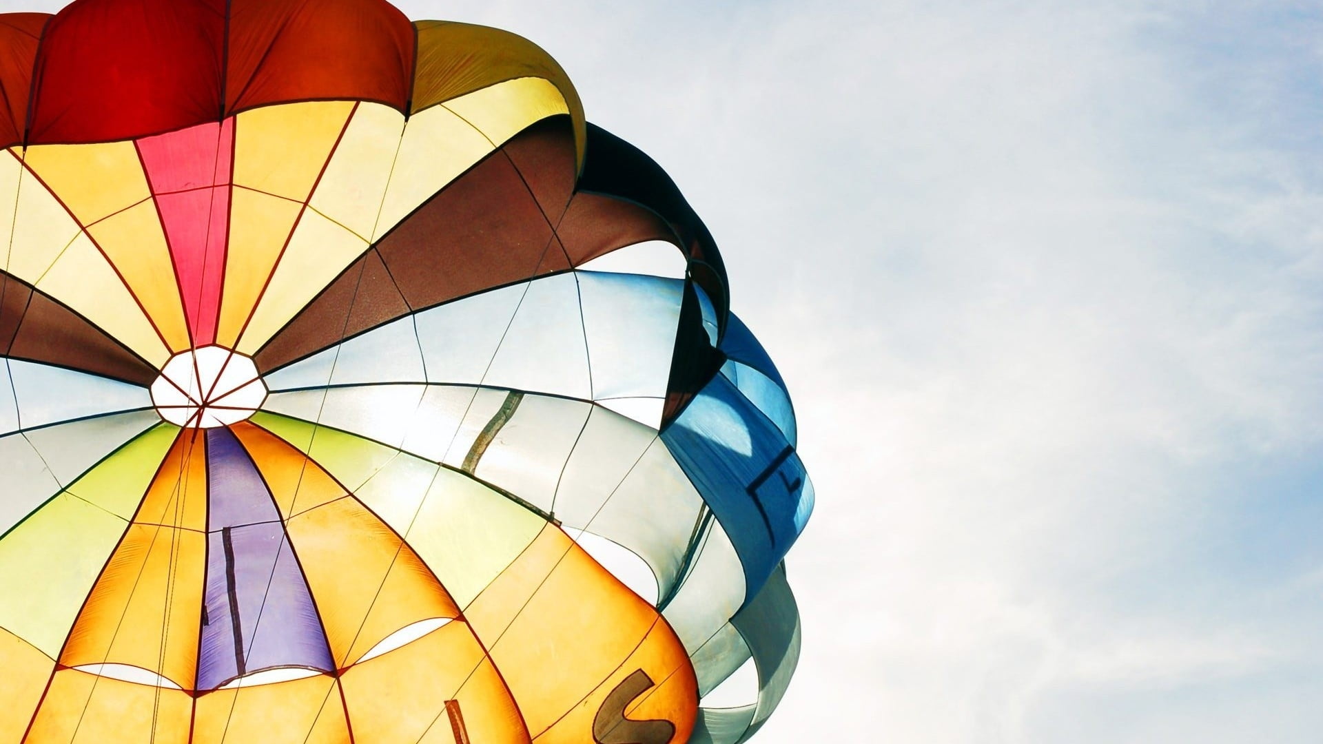 multicolored hot air balloon