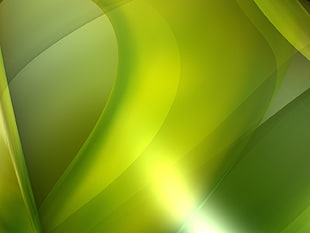 green lit wave HD wallpaper