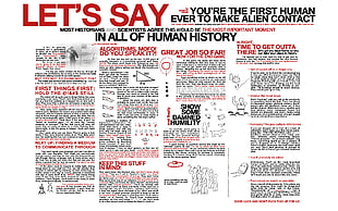 Let's Say in all human history tecxt HD wallpaper