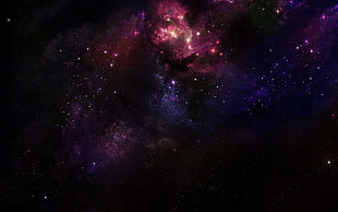 stars and galaxies digital wallpaper, space, galaxy, digital art, space art