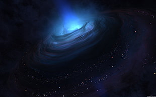 galactic explosion illustration HD wallpaper