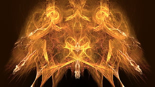 fire digital wallpaper, abstract, digital art